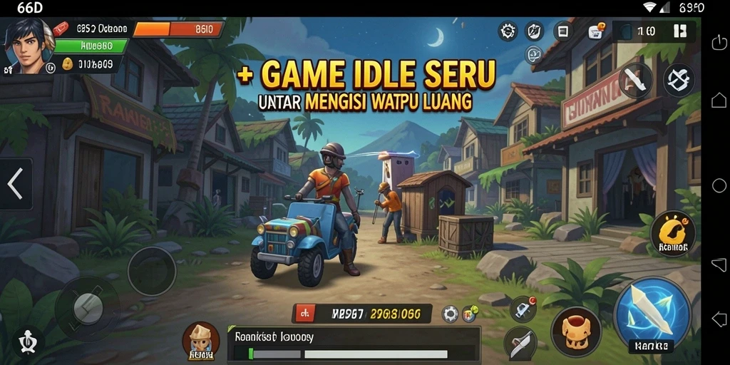 Screenshot gameplay 66D menampilkan pengalaman Idle yang menyenangkan.