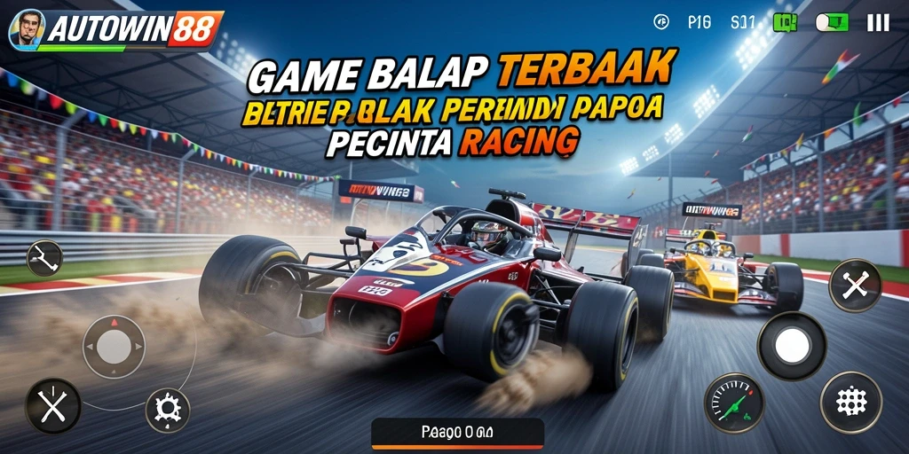 Tampilan screenshot utama AUTOWIN88 menunjukkan balapan yang intens dan mendebarkan.