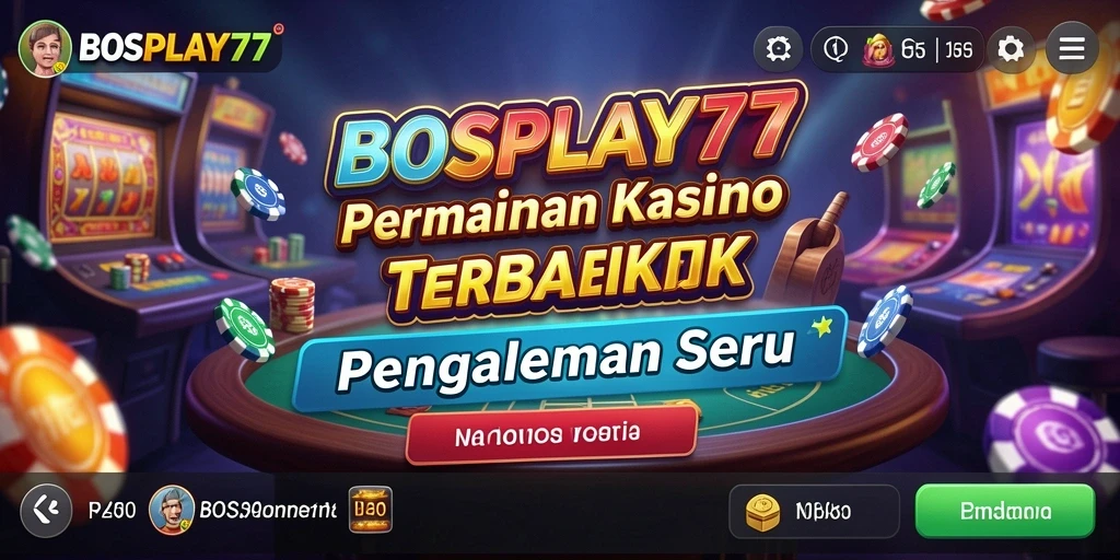 Tampilan gameplay menarik dari BOSPLAY77 dengan banyak permainan Kasino.
