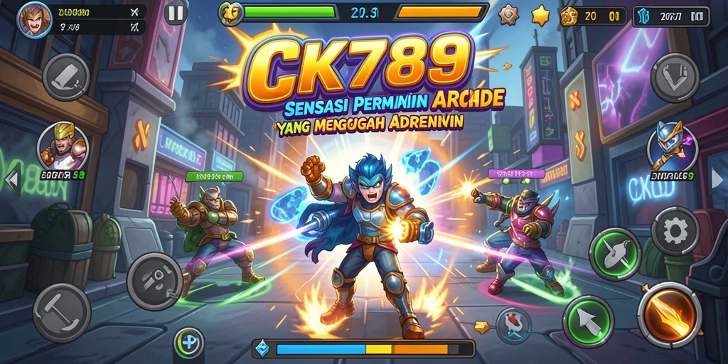 Tangkapan layar utama CK789 menampilkan gameplay Arcade yang seru dan menantang.