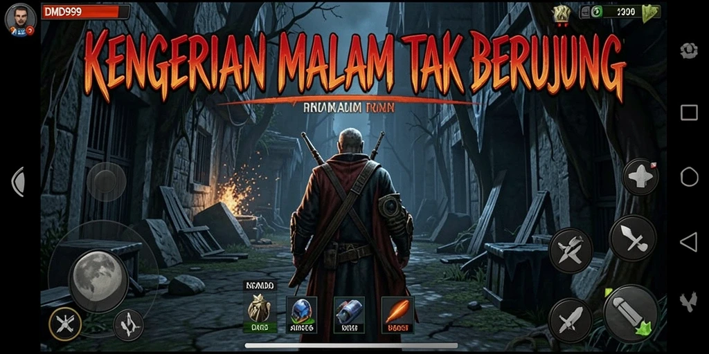 Screenshot DMD999 menampilkan ketegangan gameplay yang mencekam.