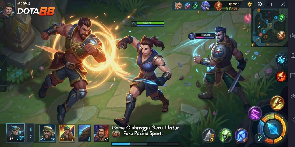 Tampilan screenshot DOTA88 yang menampilkan aksi olahraga seru.