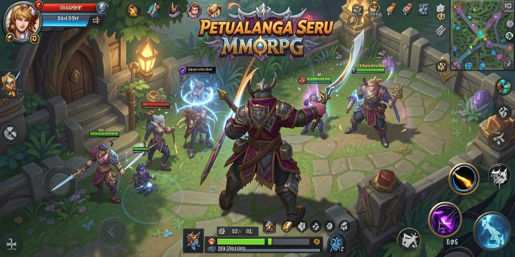 Tampilan gameplay GG99 yang menarik dengan aksi MMORPG yang intens.