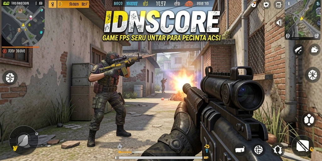 Tampilan gameplay menegangkan dari IDNSCORE yang memikat.
