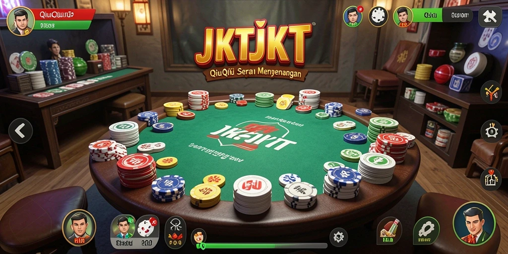 Tampilan menarik gameplay QiuQiu di JKTJKT.