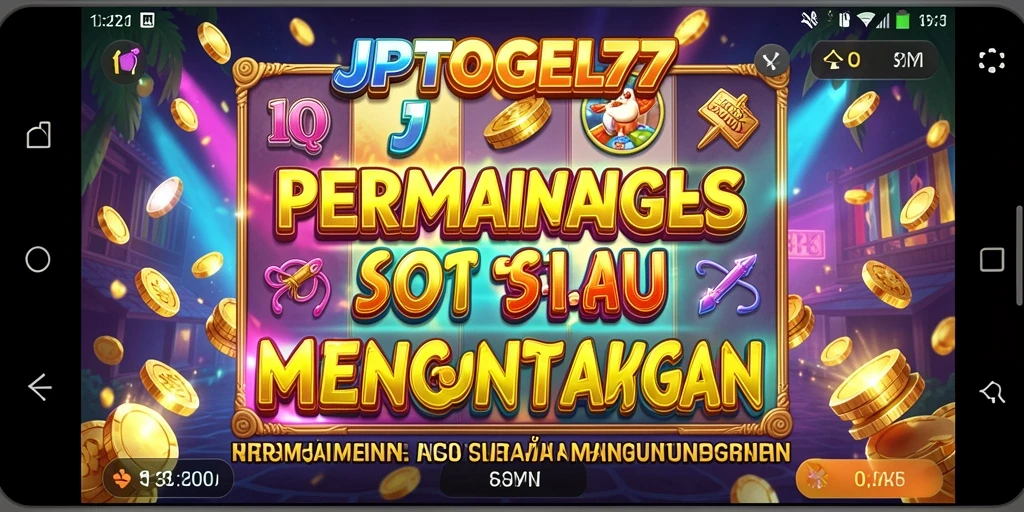 Screenshot gameplay JPTOGEL77 menampilkan gulungan slot yang penuh warna.