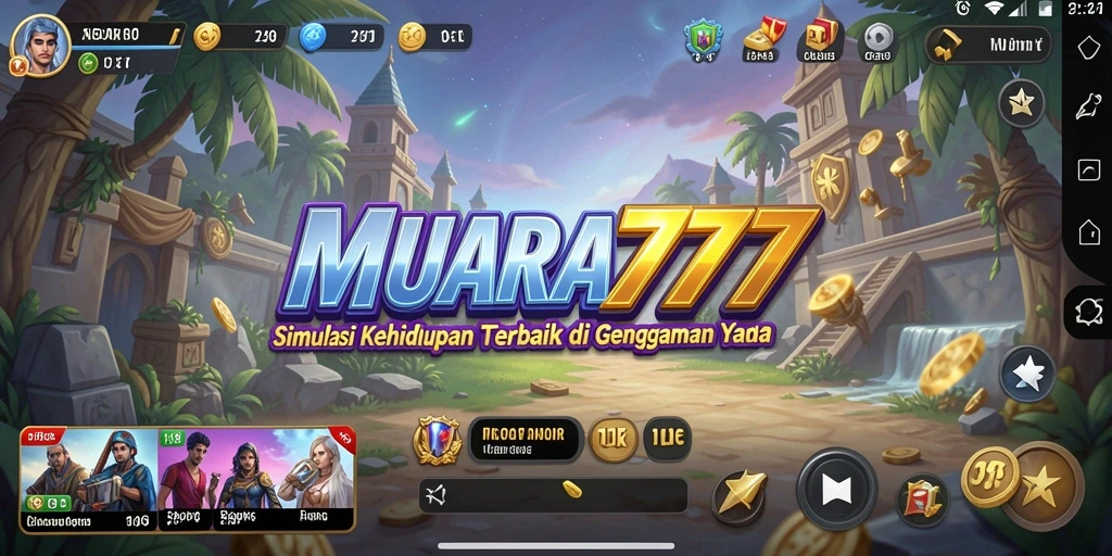 Tangkapan layar utama MUARA777 menampilkan gameplay simulasi kehidupan yang menarik.