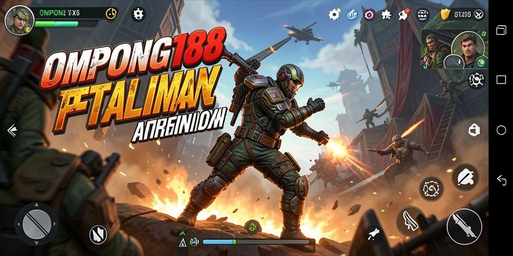 Screenshot OMPONG188 menampilkan aksi pertempuran yang mendebarkan.