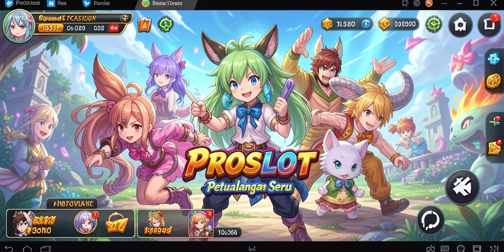 Tampilan menarik dari gameplay Anime di PROSLOT.