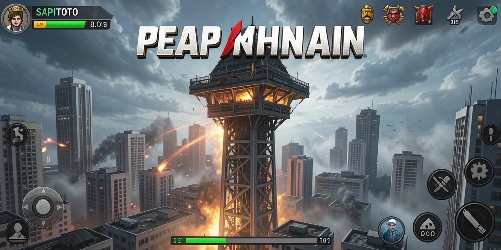 Tampilan gameplay SAPITOTO yang mendebarkan di Tower Defense.
