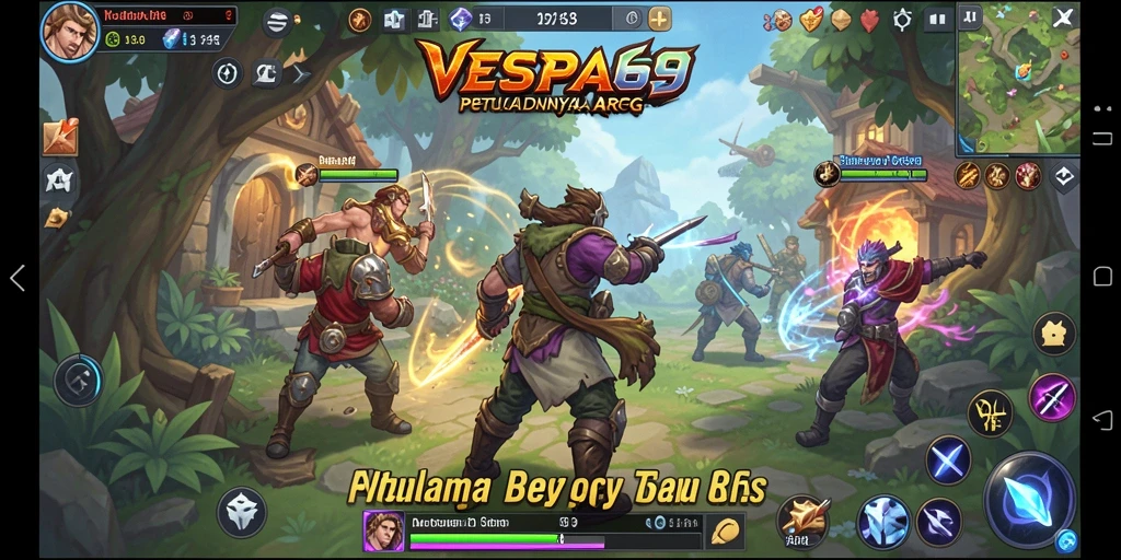 Tampilan gameplay seru dalam dunia ARPG VESPA69.